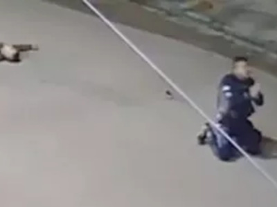 Cop Starts Praying after Executing Suspect.