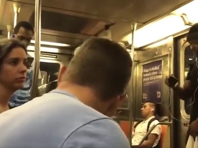 Racist Black Man so much Disrespect to White Family with Kid