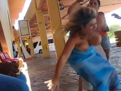 Haha Ex-Wife vs. Current Wife as Boobs Pop Out