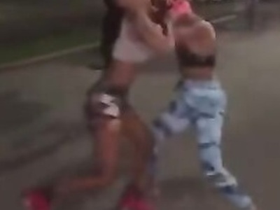 Hood Rats Head Meets The Asphalt Sending Her Into A Coma