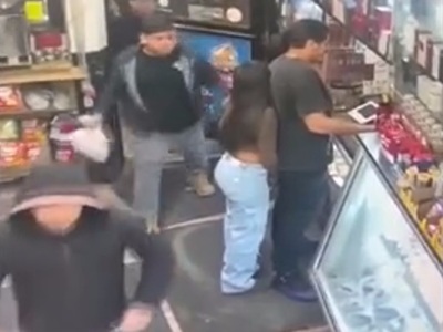 Dude get smacked in the face for touching the girl's ass