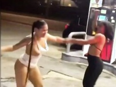 Stripped And Slapped For Stepping On A Bitches Toes