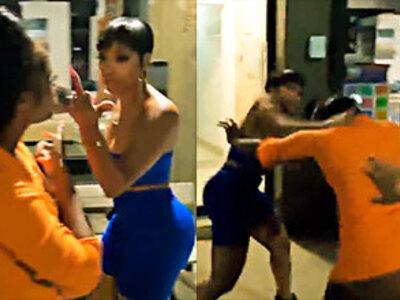 They hit her a lot and crash her against a wall out of jealousy