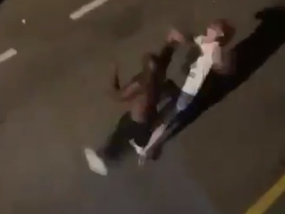 Justice at it's Finest: African in Spain knocks out a woman,  then
