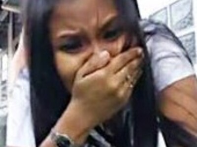 They break the wrong hole and she starts kicking