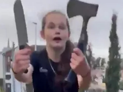 Little Girl's Had Enough of these Migrants.