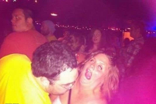 Disgusting Chick Throws up all over Everyone