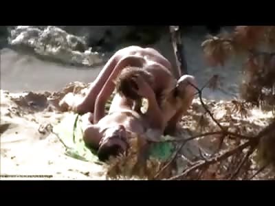 Older Couple has Sex on the Beach in Broad Daylight...The Older Woman Fucks like a Slut 