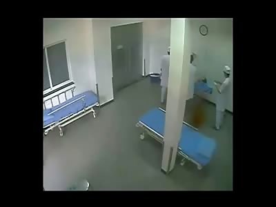 Man Already Laid Up in a Hospital Bed is Stabbed by Crazy Intruder 