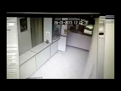 Store Owner Fighting Off Robbery takes Bullet through the Spinal Cord