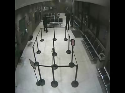The Unedited Video of Police in Texas Killing a 17 Year Old Girl in Police Station as She lunges at them with a Knife
