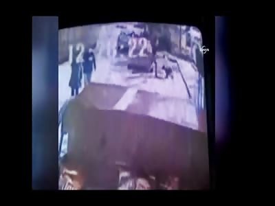 Camera Captures Woman Killed by Shotgun by her Crazy Boyfriend..(Watch Zoom at End of Video) 