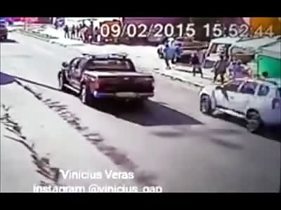 Whoops..Woman Walking on the Side of the Road is Killed by Sideswipe Hit and Run 