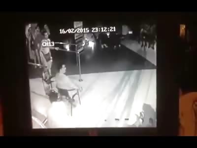 Only a Silhouette, Man is Murdered Point Blank, Camera Catches only a Shadow for Evidence (Watch Slow Motion) 