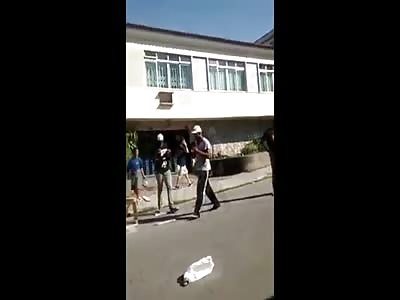 Elderly Woman was Crushed by Construction Metal Pole