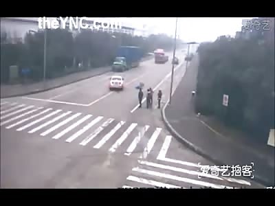 Kid in Blue Coat Either Made a Horribly Fatal Mistake or Intentionally Wanted to Kill Himself