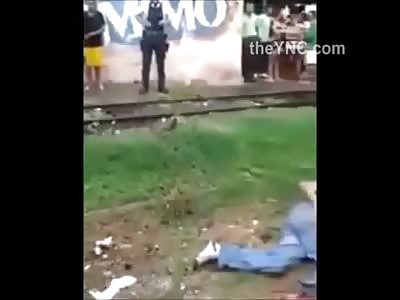 So That's What a Train Will Do to Your Foot