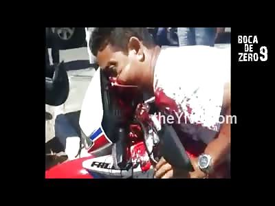 Man Shot in the Face on His Moped .. Dies in Awkward Position 