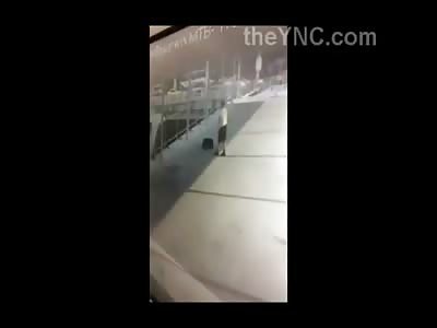 Man in Yellow Shirt Takes a Running Start and Jumps to His Death