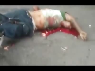 Cyclist Killed by Truck, arm Ripped off and Head Open