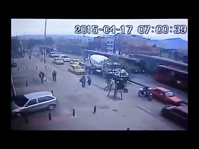 Couple Brutally Hit by Train-bus While Moronically Trying to Run Across Holding Hands