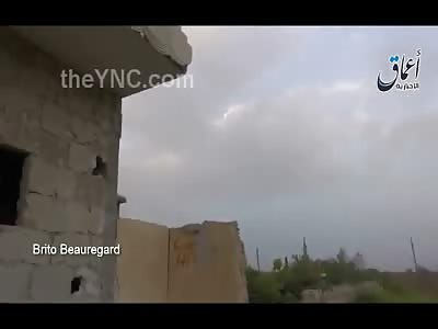 Incredible Video Shows the Moment ISIS Fighters Open up Fire on Parachuting Man