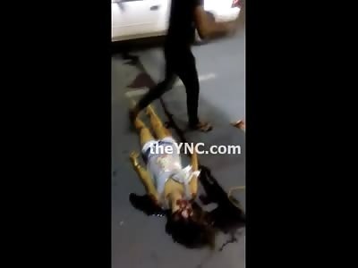 Another Pretty Thai Woman Dead in the Street with a Bloodied Flattened Face 