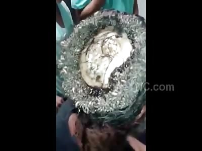 Clearer Better Footage of Maggot Head Man .. Looks Like Something out of a Science Fiction Movie