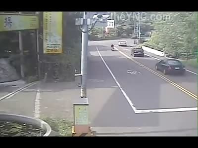 Almost Unbelievable Video Shows a Drunk Driver Take Out Two  Different Motorcycles Seconds Apart