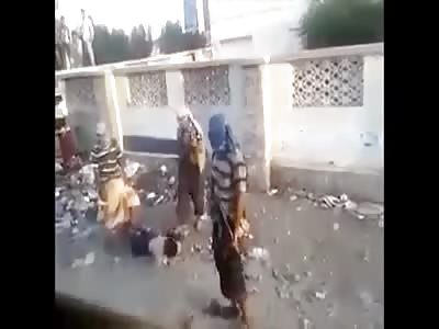 New Execution: Man Laying on the Ground is Killed in Front of a Crowd