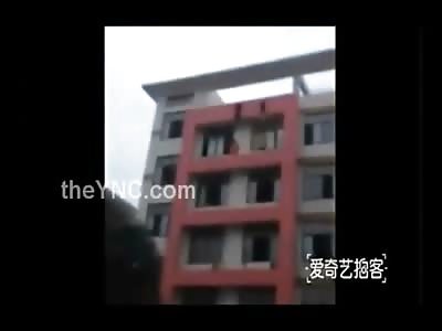 2 Women Dangling both Fall from Building
