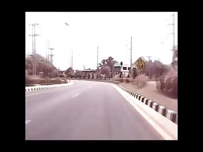 Oblivious Scooter Driver is Brutally Ran Over 
