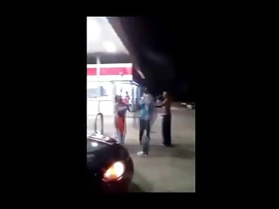 Crazy Black Woman Beats 2 Guys and Gets Naked in the Process