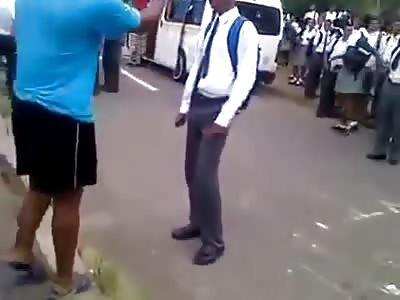 Knife Fight in Front School Ends with Student Stabbed in the Leg