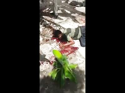 What a Waste:  The Aftermath of A Young Man's Suicide by 12 Gauge Shotgun..(Wait until they Turn Him Over) 