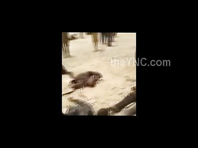 Playing a Little Soccer with the Head of a Dead ISIS Member