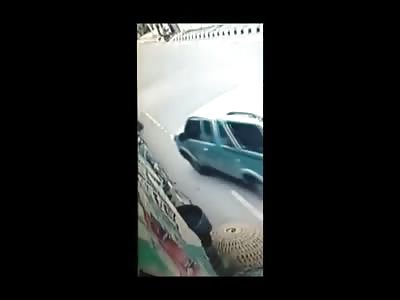 Man in Makeshift Type of Vehicle Dies Instantly in Collision When his Breaks Fail