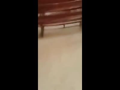 This is Weird..Naked Man being Lynched after Killing a Priest inside the Church