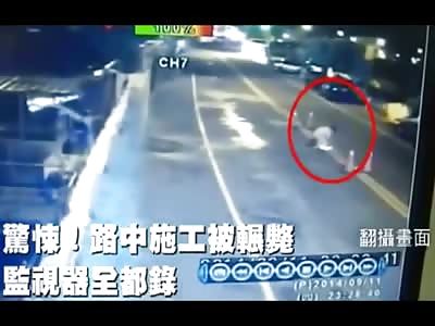 Night Construction Worker Runover and Killed 