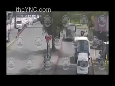 Elderly Woman Runover by a Bus and Just Left on the Ground with Nobody Stopping to Help