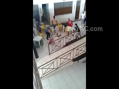 Man Beaten to Death with a Bike Helmet in a Busy Atrium 