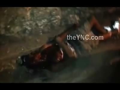 Gruesome Video Shows Man Agonizing to Death with Huge Slash in his Neck