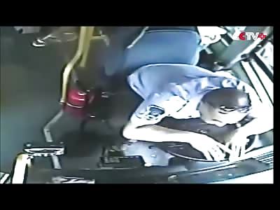 Bus Driver Vomits Large Amount of Blood Due Internal Bleeding