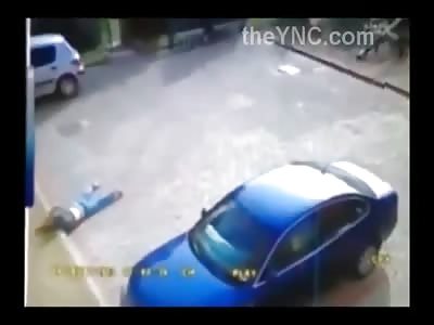 Watch This Suicide Jumpers Body Play Bouncy Ball When it Hits the Pavement (Slow Motion Added)