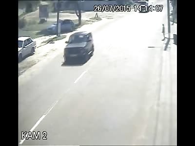 Suicide by Motorcycle? Girl Darts Out in Front of Motorcycle