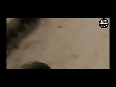 Al-Nursa Laughing and Taunting a Wounded Solider Before Executing Him