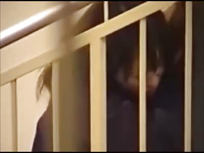 Couple Caught Having Sex on the Stairs of a Building