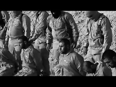 New Released Pistol Execution by ISIS of Six Kneeling Prisoners