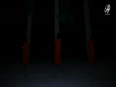 Head Shots and Blood Fountains: ISIS Executes 3 Spies Tied to Trees