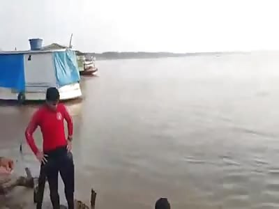 Murder Victim Dragged out of Water but the Hungry Fish Seem To have only Left the Skeleton 